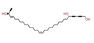 17,29-Tritriacontadiene-2,4,32-triyne-1,6,31-triol